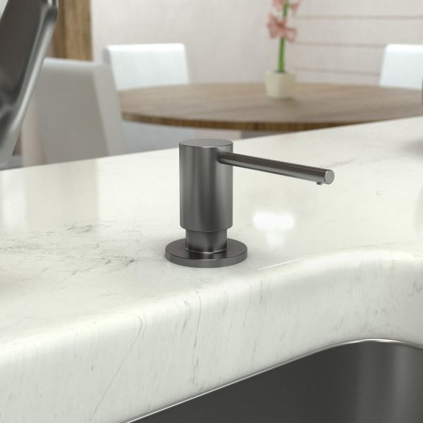 hansgrohe Focus Modern Bath and Kitchen Sink Soap Dispenser in Brushed - Image 2