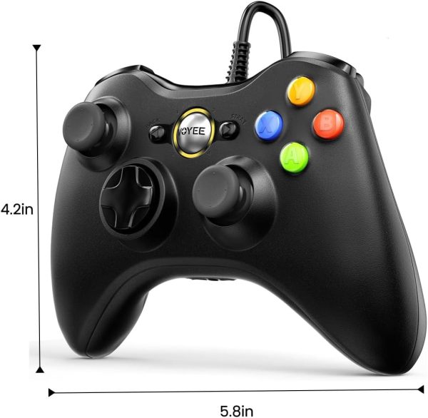 VOYEE PC Controller, Wired Controller Compatible with Microsoft Xbox 360 & - Image 2