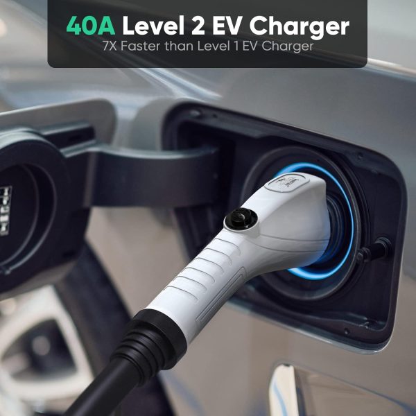 Level 2 EV Charger,10 to 40 Amp with J1772 NEMA 14-50 Thick Cable (8AWG), - Image 5