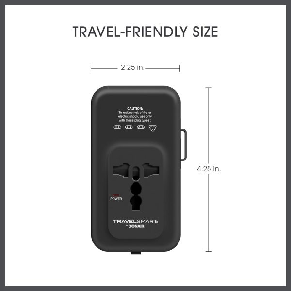 Conair Universal Travel Adapter - All-in-One European and Worldwide Travel - Image 6