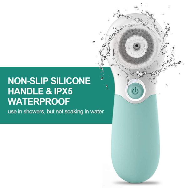 Facial Cleansing Brush Electric Facial Exfoliating Massage Brush with 3 - Image 5