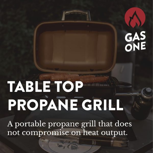 GasOne Tabletop Propane Grill – Portable Grill Propane with Heat Resistant - Image 2