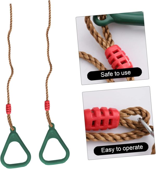 BESPORTBLE Ring Swing Course Dumbbells Pull up Ring Fitness Hangers Barbell - Image 2