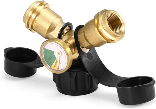 Two Way Propanes Hose Splitter Manifolds with Shutoffing Valves for Camp - Image 5