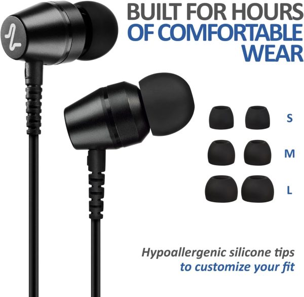 LUDOS OMNITONE 2 Pack Wired Earbuds in-Ear Headphones, 5 Year Warranty, Ear - Image 5