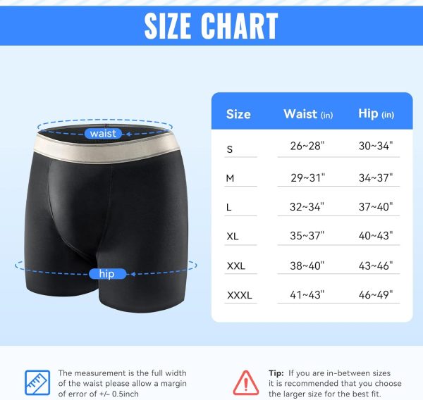Incontinence Underwear for Men Washable with Front Fly Mens Incontinence - Image 2