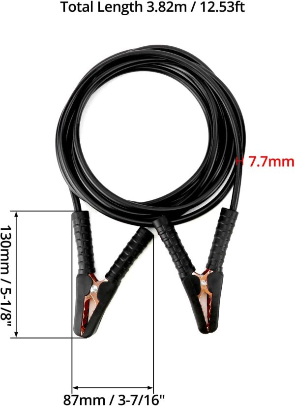 QWORK Heavy-Duty Jump Starter Cables 13ft 2000A Peak Current - Automotive - Image 7