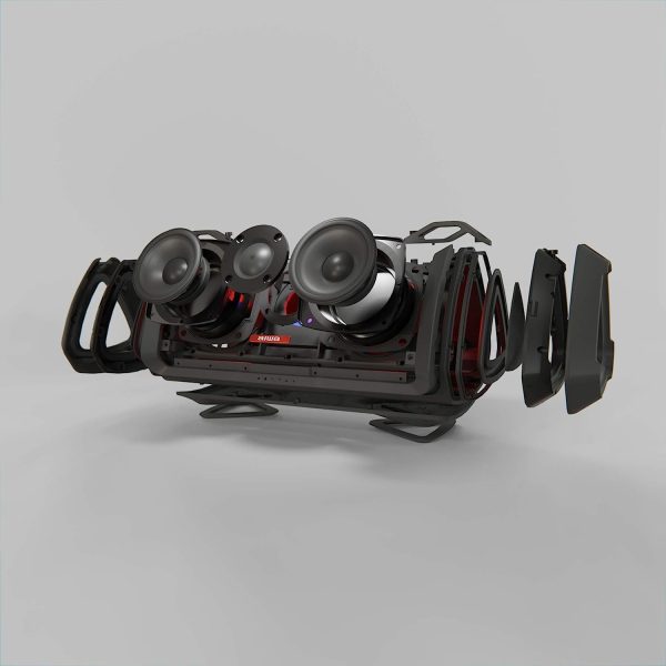 Aiwa Exos-3 Waterproof Bluetooth Speaker, 60W Peak Power, 20-Hour Playtime, - Image 7