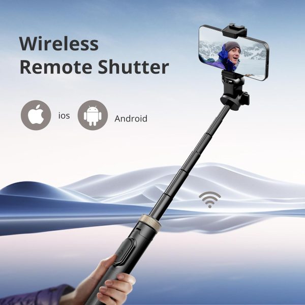 Sensyne 72"" Phone Tripod, Extendable Tripod for iPhone & Selfie Stick with - Image 2