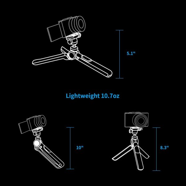PGYTECH MANTISPOD 2.0 Mini Tripod for Camera Vlogging Tripod Small Travel - Image 4