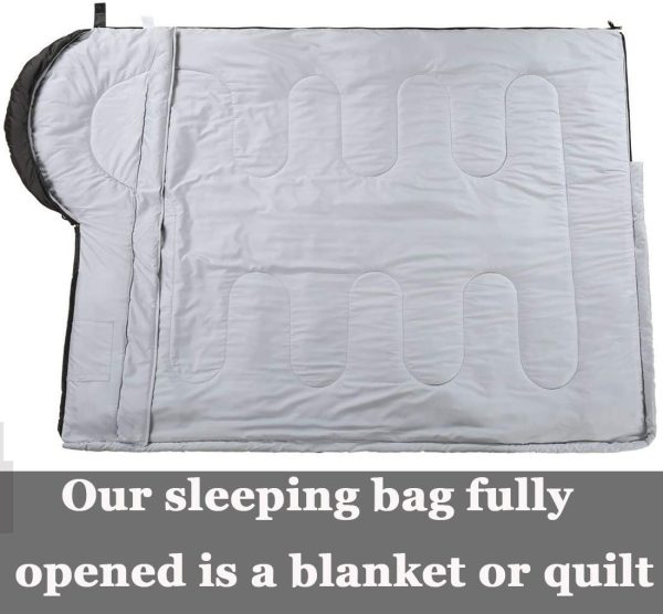 Sleeping Bag,3-4 Seasons Warm Cold Weather Lightweight, Portable, - Image 5
