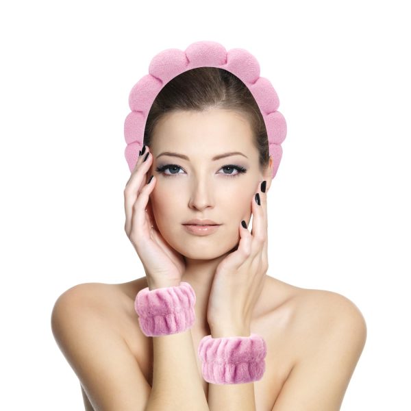 Spa Headbands for Washing Face, Makeup and Skincare. 3 Pc Set of Skin Care - Image 6