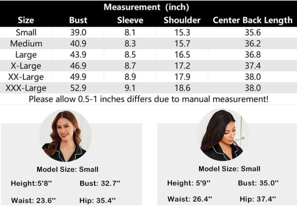 Ekouaer Nightgowns for Women Button Down Sleepshirt Short Sleeve Nightshirt - Image 5