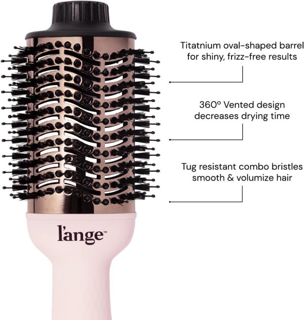 L'ANGE HAIR Le Volume 2-in-1 Titanium Blow Dryer Brush | Hot Air Brush in - Image 2