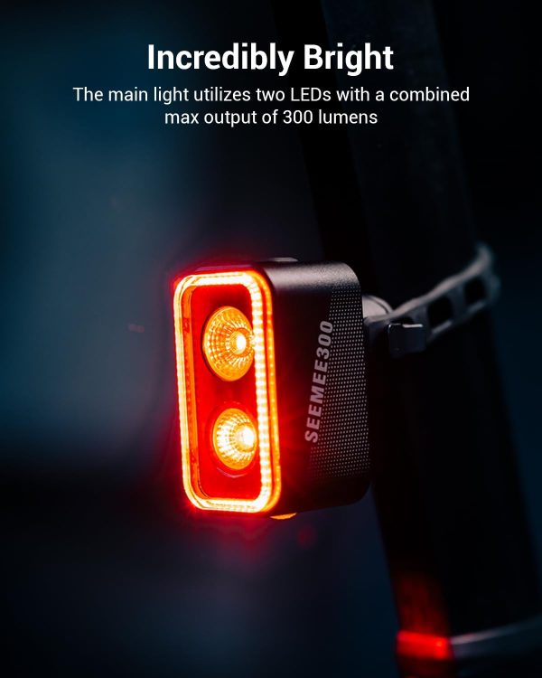 Magicshine SEEMEE 300 Bike Taillight,300 Lumen Bike Tail Light,5 Night & - Image 3