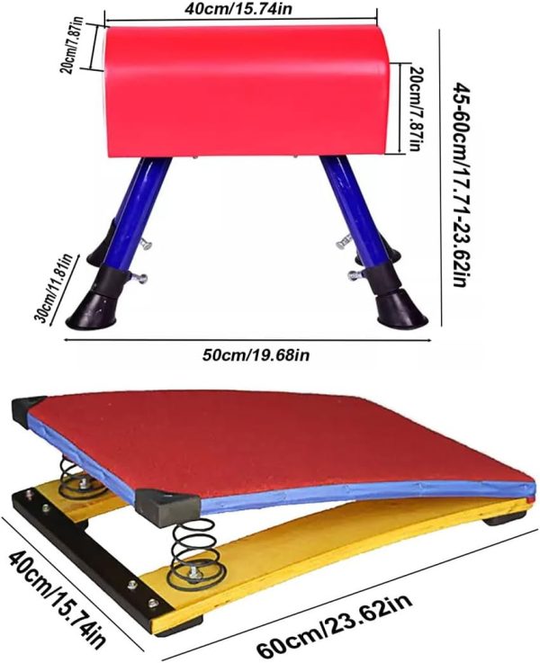 Children's Gymnastics Springboard Vault Combination,Heavy Duty Vault Spring - Image 2
