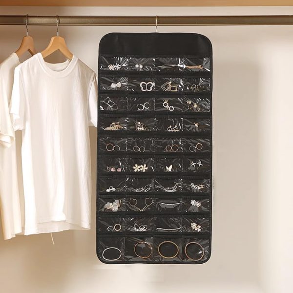 80 Pockets Hanging Jewelry Organizer for Women, Jewelry Hanging Organizer - Image 6