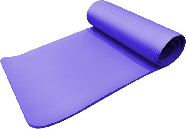 Yoga Mat,1/2 Inch Thick, Colorful Gymnastics Mats with Strap for Women Men, - Image 4