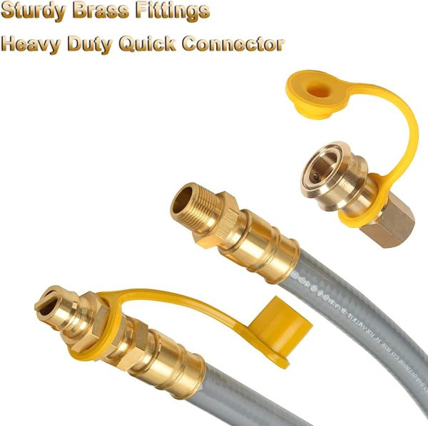 56 Feet 3/4-inch ID Natural Gas Hose with Quick Disconnect Fittings for - Image 6