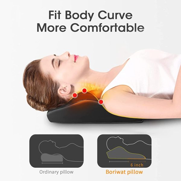 Boriwat Back Massager with Heat, Massagers for Neck and Back, 3D Kneading - Image 2
