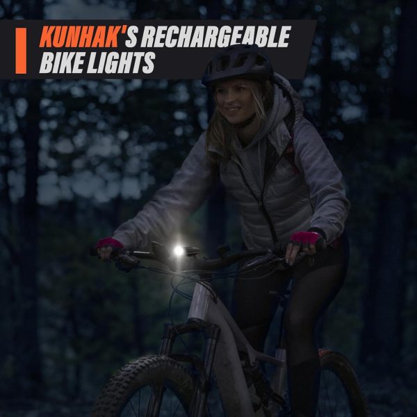 Rechargeable Bike Lights, Ultra Bright Bicycle Lights for Night Riding, - Image 6