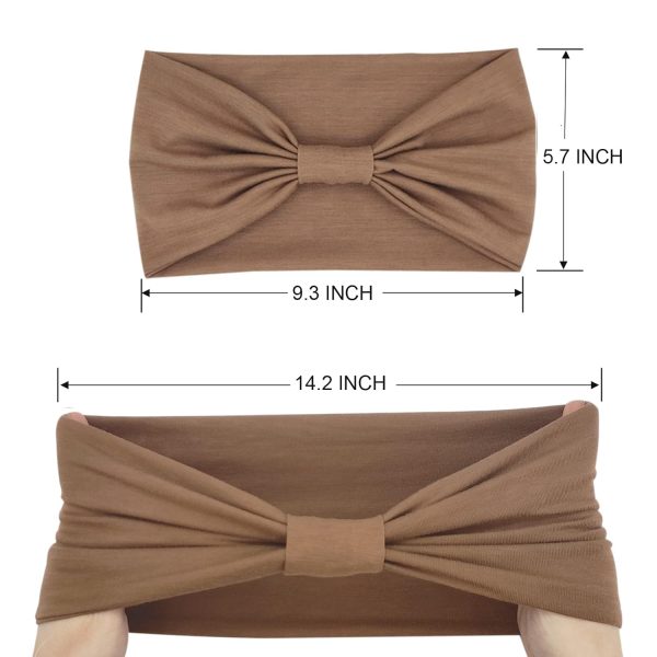 Wide Headbands for Women Fashion Knotted Headband Yoga Workout Head Wrap 4 - Image 5