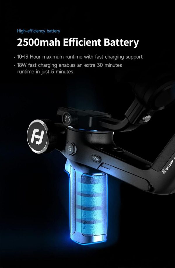 FeiyuTech SCORP-C Gimbal Stabilizer for Camera,Gimbal for DSLR and - Image 3