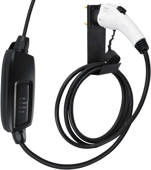 Lectron Electric Vehicle Charger Nozzle Holster Dock & J-Hook Combo for All - Image 5