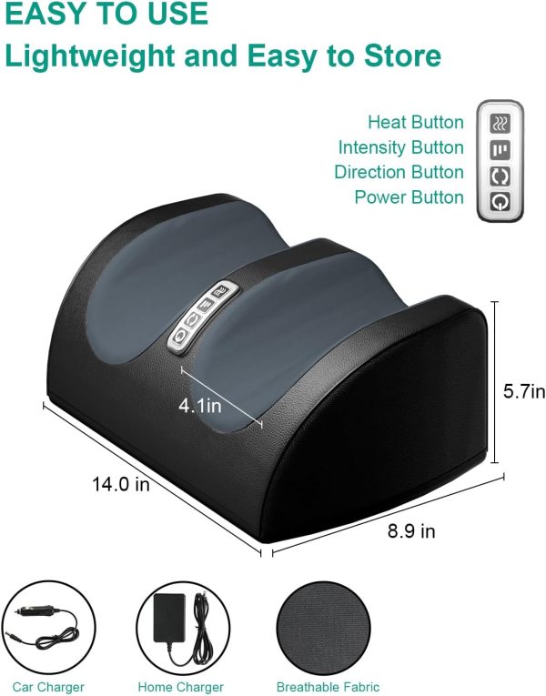 Shiatsu Foot Massager Machine with Heat, Foot and Calf Massager with - Image 3