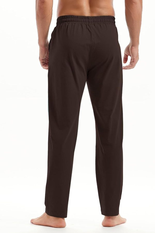 AMY COULEE Mens Cotton Yoga Pants Running Workout Lightweight Sweatpants - Image 2