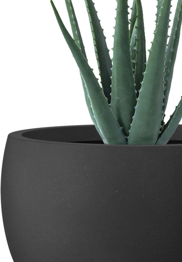 Kante 14 Inch Dia Round Concrete Planter, Indoor Outdoor Large Plant Pot - Image 7