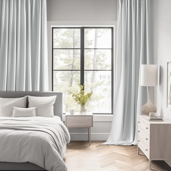 MIULEE Back Tab Light Blocking Curtains 108 Inch Long 2 Panels Set for - Image 2