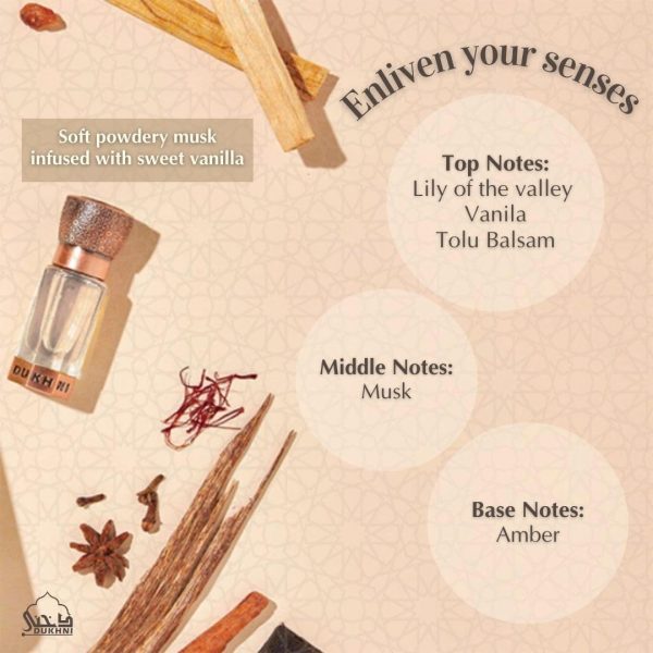 Dukhni Misk Rijali Attar | Soft Silky White Musk | Authentic Arabic - Image 3
