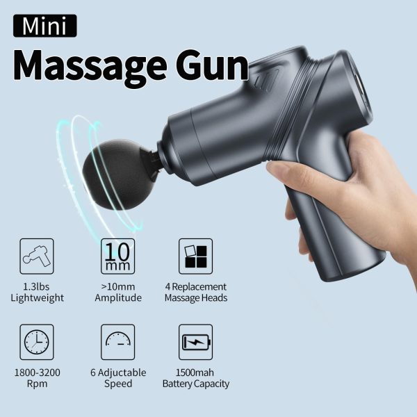 Massage Gun Deep Tissue, Silent Brushless Motor and Portable Massage Gun - Image 7
