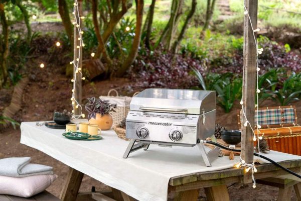 Megamaster Premium Outdoor Cooking 2-Burner Grill, While Camping, Outdoor - Image 3