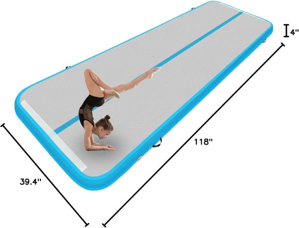 Inflatable Air Gymnastics Mat 10ft/13ft/16ft/20ft Tumbling Mat with - Image 7