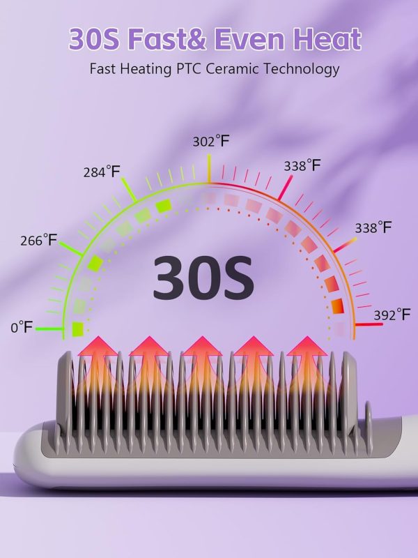 Hair straighteners for Women,Hair Straightener Brush,Straightening Comb for - Image 4