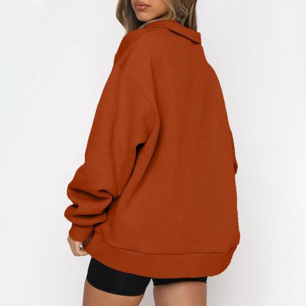 SERYU Oversized Sweatshirt Womens Loose Fit 2024 Fleece Fall Long Sleeve - Image 2