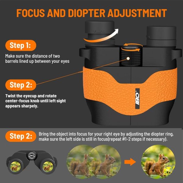 Binoculars for Kids,15X36 Compact Binocular for Adults,BAK4 Prism FMC - Image 6