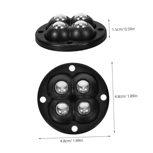 CHILDWEET 4pcs Adhesive Universal Wheel Wheels for Office Chair Furniture - Image 2