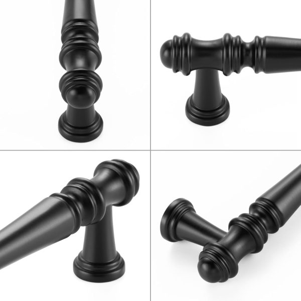 KOOFIZO 20-Pack Classical Cabinet Pull - Black Furniture Handle, 5 Inch - Image 5