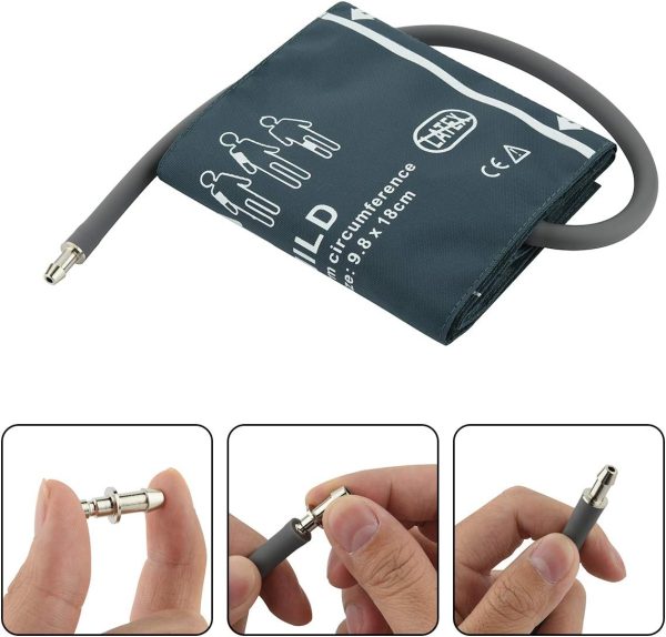 CM 3 Pcs Metal NIBP Cuff Connector Blood Pressure Monitor Cuff Connector - Image 4