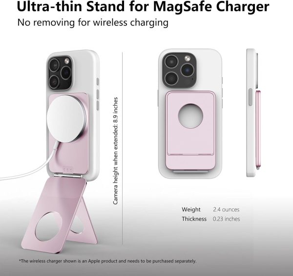 Phone Tripod Stand, Aluminum Alloy Phone Stand Compatible with Magsafe - Image 2
