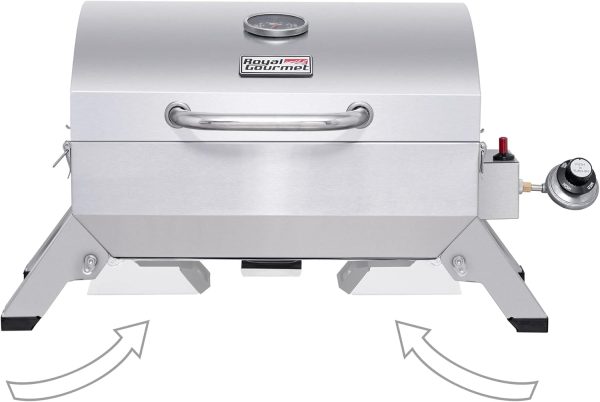 Royal Gourmet GT1001 Stainless Steel Portable Grill, 10000 BTU BBQ Tabletop - Image 9