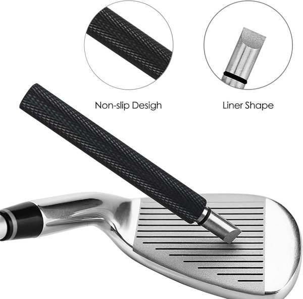 VIPMOON Golf Club Groove Sharpener Tool, Golf Brush and Groove Cleaner with - Image 4