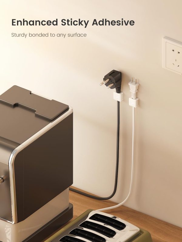 Magnetic Cord Organizer, 8 Pack Adhesive Charging Cable Clips Holder for - Image 7