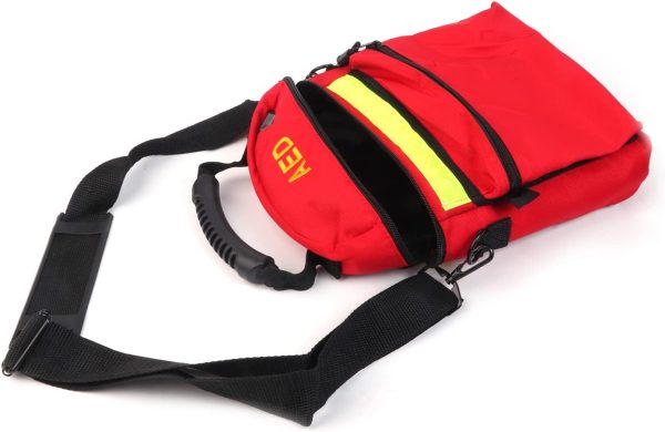 First Aid Bag AED Medical Bag 1st Aid Bag Empty Rescue Defibrillator Bag - Image 3