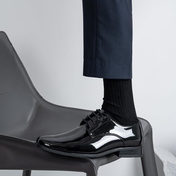 Jousen Mens Dress Shoes Formal Business Oxford Shoes for Men Tuxedo Dress - Image 6