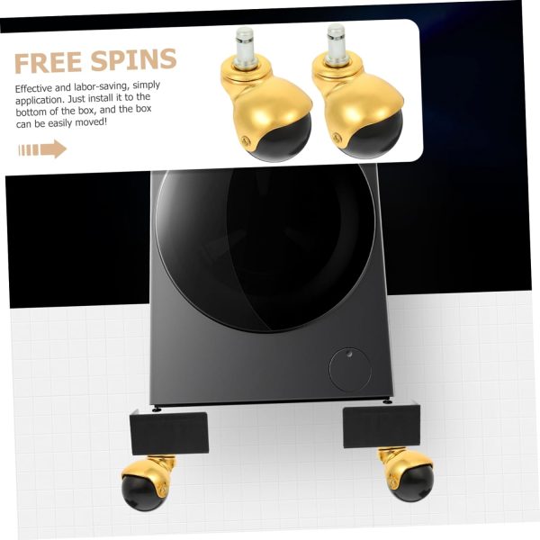 8 Pcs Gold Swivel Casters Furniture Caster Wheels Office Chair Wheels - Image 7