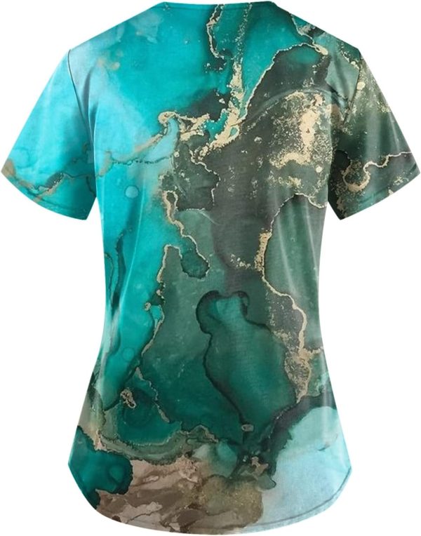 ChicCrate Printed Scrub Tops Women Halloween Christmas Scrubs Medical - Image 2